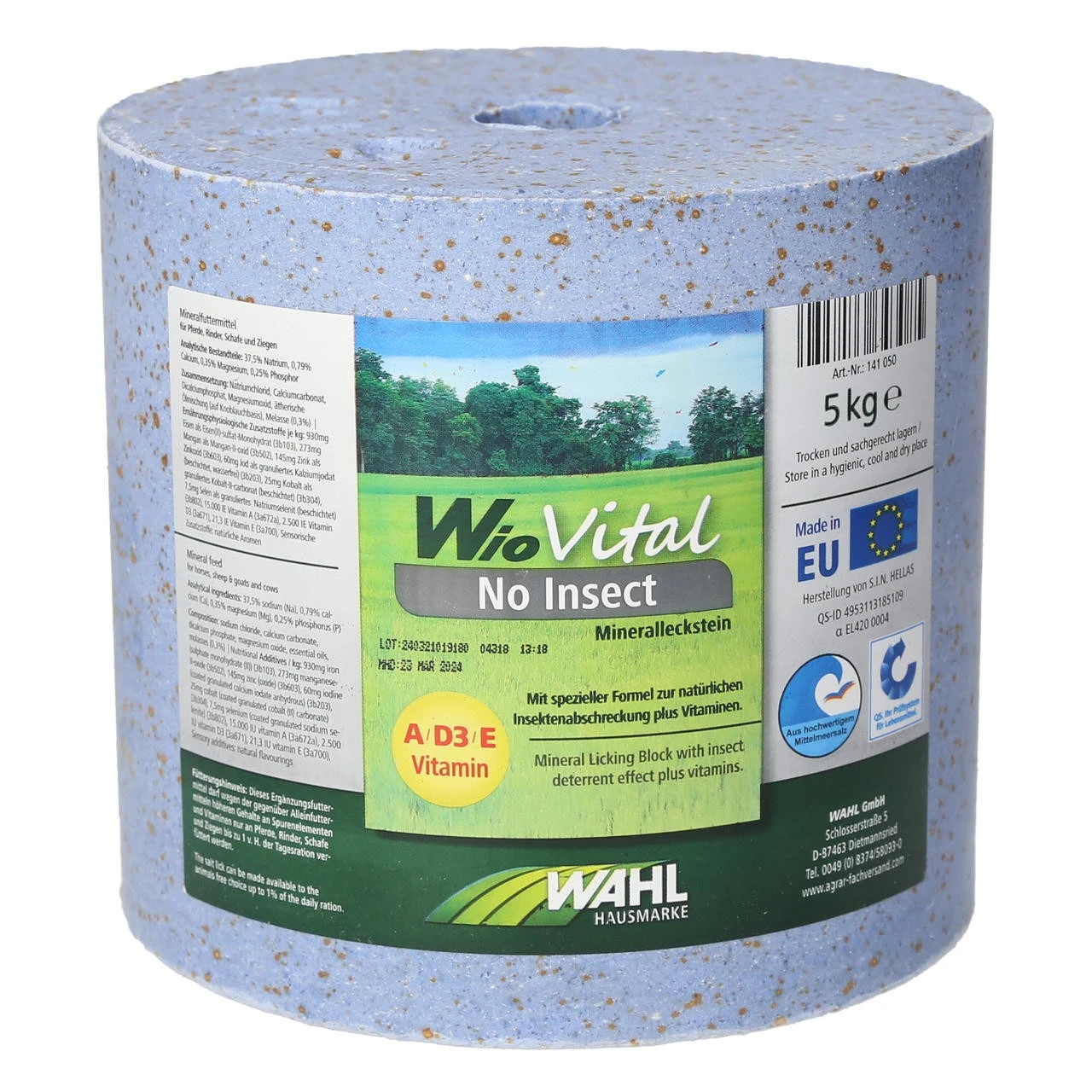 WAHL-Hausmarke WioVital No Insect Leckstein SET 4×5 Kg