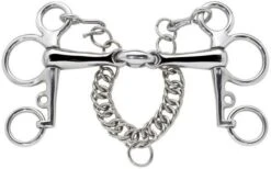 Busse Pelham,doppelt Gebrochen, Edelstahl